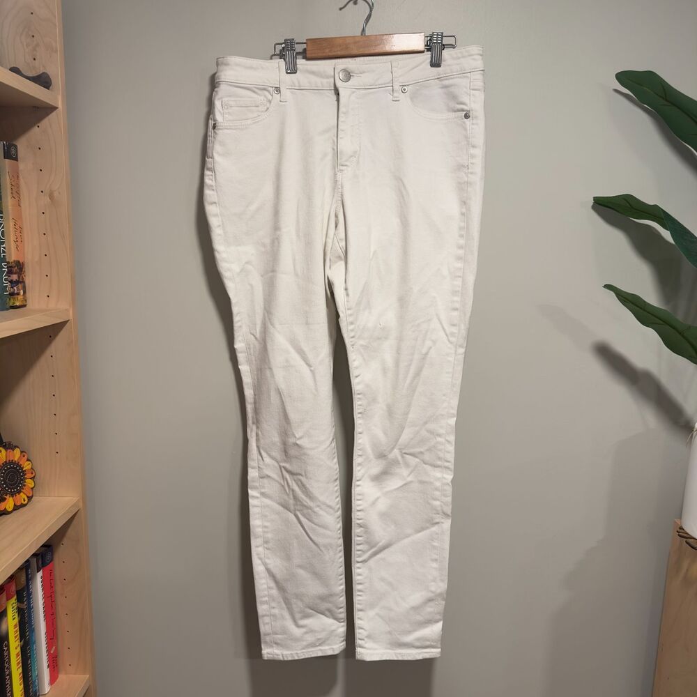 LOFT Curvy Skinny Jeans – White – Size 10 - Picture 2 of 4